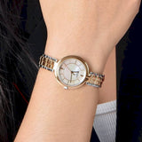 Tissot T Lady Flamingo Mother of Pearl White Dial Two Tone Steel Strap Watch For Women - T094.210.22.111.00 Authentic Buy Shop Now