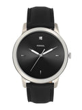 Fossil The Minimalist Carbon Series Black Dial Black Leather Strap Watch for Men - FS5497 Authentic Buy Shop Now
