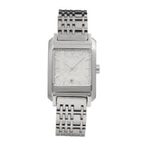 Burberry Nova Check Square White Dial Silver Steel Strap Watch for Women - BU1572 Authentic Buy Shop Now