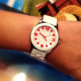 Marc Jacobs Pelly White Dial White Silicone Strap Watch for Women - MBM2588 Authentic Buy Shop Now
