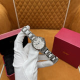 Cartier Ballon Bleu De Cartier Diamonds Silver Dial Silver Steel Strap Watch for Women - W4BB0022 Authentic Buy Shop Now