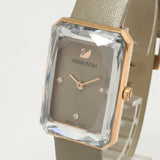 Swarovski Uptown Crystal Grey Dial Grey Leather Strap Watch for Women - 5547716 Authentic Buy Shop Now