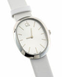 Calvin Klein Incentive White Dial White Leather Strap Watch for Women - K3P231L6 Authentic Buy Shop Now