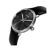 Calvin Klein High Noon Quartz Black Dial Black Leather Strap Watch for Men - K8M211C1 Authentic Buy Shop Now