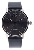 Calvin Klein Post Minimal Black Dial Black Leather Strap Watch for Men - K7621401 Authentic Buy Shop Now