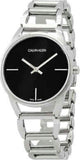 Calvin Klein Stately Black Dial Silver Steel Strap Watch for Women - K3G23121 Authentic Buy Shop Now