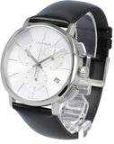 Calvin Klein Posh Silver Dial Black Leather Strap Watch for Men - K8Q371C6 Authentic Buy Shop Now