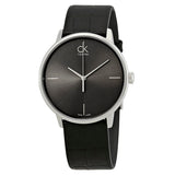 Calvin Klein Accent Black Dial Black Leather Strap Watch for Men - K2Y2X1C3 Authentic Buy Shop Now