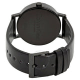 Calvin Klein Boost Black Dial Black Leather Strap Watch for Men - K7Y214CZ Authentic Buy Shop Now