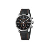 Calvin Klein City Chronograph Black Dial Black Leather Strap Watch for Men - K2G271C1 Authentic Buy Shop Now