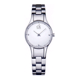 Calvin Klein Simplicity White Dial Silver Steel Strap Watch for Women - K4323101 Authentic Buy Shop Now
