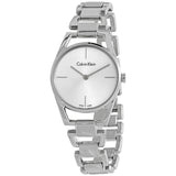 Calvin Klein Dainty Silver Dial Silver Steel Strap Watch for Women - K7L23146 Authentic Buy Shop Now