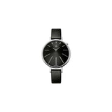 Calvin Klein Equal Black Dial Black Leather Strap Watch for Women - K3E231C1 Authentic Buy Shop Now