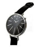 Calvin Klein Equal Black Dial Black Leather Strap Watch for Women - K3E231C1 Authentic Buy Shop Now