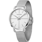 Calvin Klein Even White Dial Silver Mesh Bracelet Watch for Women - K7B23126 Authentic Buy Shop Now