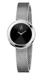 Calvin Klein Firm Black Dial Silver Mesh Bracelet Watch for Women - K3N23121 Authentic Buy Shop Now