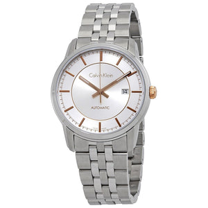Calvin Klein Infinity Silver Dial Silver Steel Strap Watch for Men - K5S34B46 Authentic Buy Shop Now