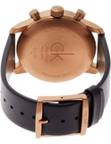 Calvin Klein City Chronograph Black Dial Black Leather Strap Watch for Men - K2G17TC1 Authentic Buy Shop Now