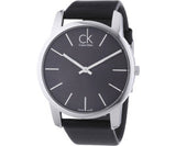 Calvin Klein City Black Dial Black Leather Strap Watch for Men - K2G21107 Authentic Buy Shop Now