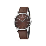 Calvin Klein City Brown Dial Brown Leather Strap Watch for Men - K2G211GK Authentic Buy Shop Now