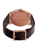 Calvin Klein City White Dial Brown Leather Strap Watch for Men - K2G21629 Authentic Buy Shop Now