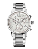 Calvin Klein City White Dial Silver Steel Strap Watch for Men - K2G27146 Authentic Buy Shop Now