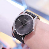 Calvin Klein City Quartz Black Dial Black Leather Strap Watch for Men - K2G2G1C1 Authentic Buy Shop Now