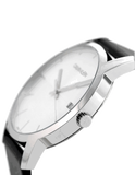 Calvin Klein City Silver Dial Black Steel Strap Watch for Men - K2G2G1CX Authentic Buy Shop Now