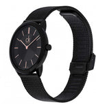 Calvin Klein Minimal Black Dial Black Mesh Bracelet Watch for Men - K3M21421 Authentic Buy Shop Now