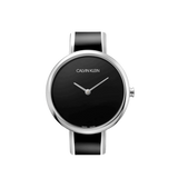 Calvin Klein Seduce Black Dial Two Tone Steel Strap Watch for Women - K4E2N111 Authentic Buy Shop Now