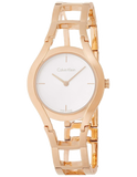 Calvin Klein Class White Dial Rose Gold Steel Strap Watch for Women - K6R23626 Authentic Buy Shop Now