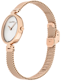 Calvin Klein Authentic Silver Dial Rose Gold Mesh Bracelet Watch for Women - K8G23626 Authentic Buy Shop Now