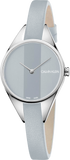 Calvin Klein Rebel Grey Dial Grey Leather Strap Watch for Women - K8P231Q4 Authentic Buy Shop Now
