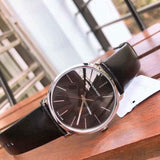 Calvin Klein Posh Black Dial Black Leather Strap Watch for Men - K8Q311C1 Authentic Buy Shop Now
