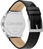Calvin Klein Infinity Silver Dial Brown Leather Strap Watch for Men - K5S341G6 Authentic Buy Shop Now