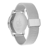 Calvin Klein City Chronograph White Dial Silver Mesh Bracelet Watch for Men - K2G2G126 Authentic Buy Shop Now