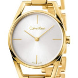 Calvin Klein Dainty White Dial Gold Steel Strap Watch for Women - K7L23546 Authentic Buy Shop Now