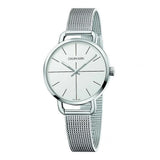 Calvin Klein Even Quartz White Dial Silver Steel Strap Watch for Women - K7B21126 Authentic Buy Shop Now