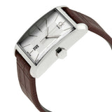 Calvin Klein Window Silver Dial Brown Leather Strap Watch for Men - K2M21126 Authentic Buy Shop Now