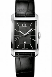 Calvin Klein Window Black Dial Black Leather Strap Watch for Men - K2M23107 Authentic Buy Shop Now