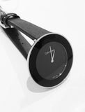 Calvin Klein Chic Black Dial Black Leather Strap Watch for Women - K7N23CB1 Authentic Buy Shop Now