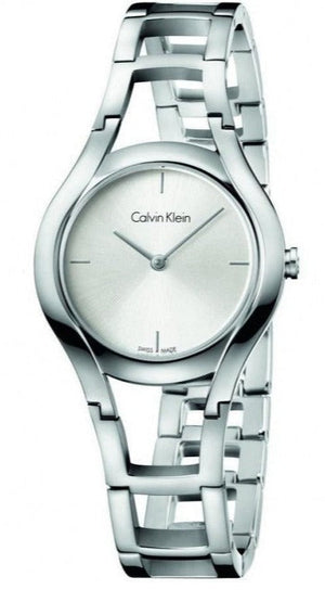 Calvin Klein Class White Dial Silver Steel Strap Watch for Women - K6R23126 Authentic Buy Shop Now