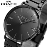 Coach Charles Black Dial Black Steel Strap Watch for Men - 14602431 Authentic Buy Shop Now