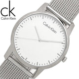 Calvin Klein City Chronograph White Dial Silver Mesh Bracelet Watch for Men - K2G2G126 Authentic Buy Shop Now