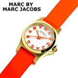 Marc Jacobs Henry Dinky White Dial Orange Leather Strap Watch for Women - MBM1236 Authentic Buy Shop Now