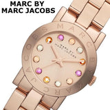 Marc Jacobs Amy Rose Gold Dial Rose Gold Steel Strap Watch for Women - MBM3219 Authentic Buy Shop Now