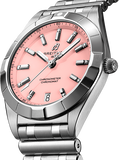 Breitling Chronomat 32 Diamonds Pink Dial Silver Steel Strap Watch for Women - A77310101K1A1 Authentic Buy Shop Now