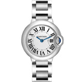 Cartier Ballon Bleu De Cartier White Dial Silver Steel Strap Watch for Women - W69010Z4 Authentic Buy Shop Now