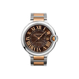 Cartier Ballon Bleu de Cartier Brown Dial Two Tone Steel Strap Watch for Men - W6920032 Authentic Buy Shop Now