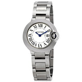 Cartier Ballon Bleu De Cartier White Dial Silver Steel Strap Watch for Women - W69010Z4 Authentic Buy Shop Now